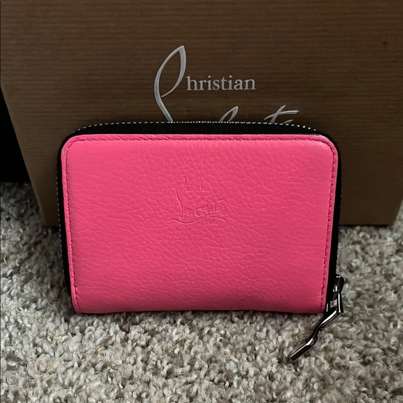 Christian Louboutin Pink Wallet with Red Studs - Picture 2 of 5